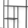 HomeRoots 39" Black Metal Wall Mounted Tiered Shelf - 4 of 4