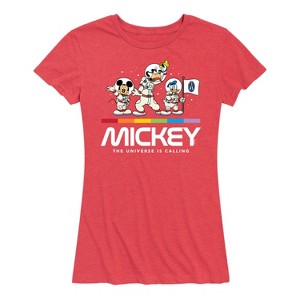Women's - Disney - Mickey Universe Calling Short Sleeve Graphic T-Shirt - 1 of 4
