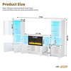 NicBex TV Stand Electric Fireplace TV Stand Modern Entertainment Center with 2 Cabinets for TVs up to 78" for Living Room, Bedroom - 4 of 4