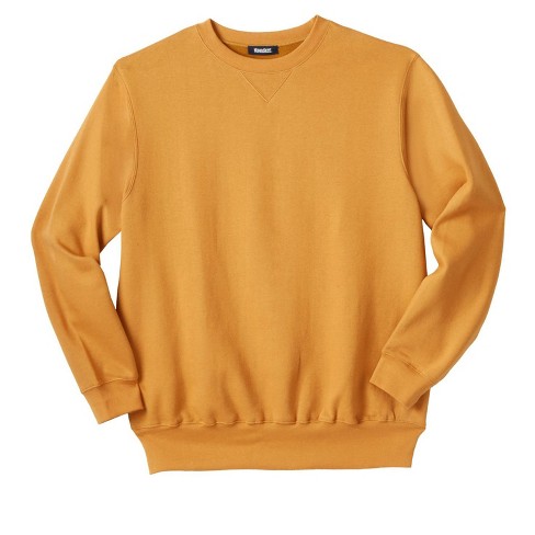 Kingsize Men's Big u0026 Tall Fleece Crewneck Sweatshirt - Tall - 2xl, Wood  Brown : Target