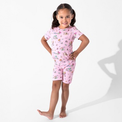 Bellabu Bear Kids Mermaid Lagoon Bamboo Kids Pajama Short Set