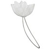 Evideco French Home Goods Magnetic Tulip Curtain Tieback – Elegant Resin Design with Strong Magnet - 2 of 4
