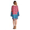 Women's Paisley Bell Sleeve Dress - Velzera - 4 of 4