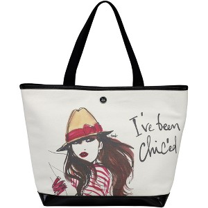Pavilion Gift Company - I've been Chic'ed - 16" x 12" Canvas Tote Bag - Handbags - 1 of 1