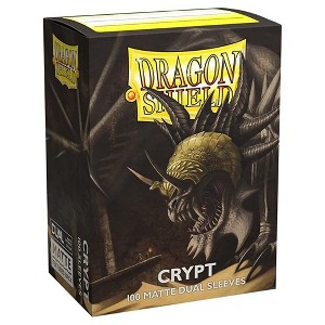 Dragon Shield 2 Packs Dragon Shield Dual Matte Crypt Standard Size 100 ct Card Sleeves Value Bundle! - 1 of 3