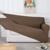Home Mart Goods Taupe 3-Piece Set 4-Way Stretch Slipcover Sofa Loveseat & Armchair Cover Protector - 2 of 4