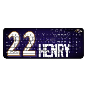 NFL Baltimore Ravens Players Game Tactic Wireless USB Keyboard - 1 of 4