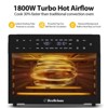 32QT Air Fryer Toaster Oven Combo, 19-in-1 Convection Oven with Rotisserie & Dehydrator, Fits 13" Pizza, 6 Accessories, 1800W, Black - 4 of 4