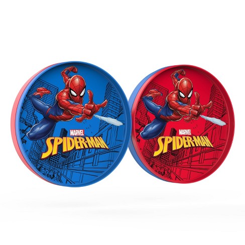 Spider-Man 9" 2pk Plastic Flip-It-Plate Set - Zak Designs - image 1 of 4