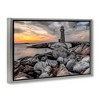 Stupell Industries Lighthouse Bay at Sunset Floating Frame Canvas Art - 2 of 4