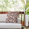 20"x20" Deny Designs Valentina Ramos Poppies Mocha Mousse Square Outdoor Throw Pillow Brown - 3 of 4