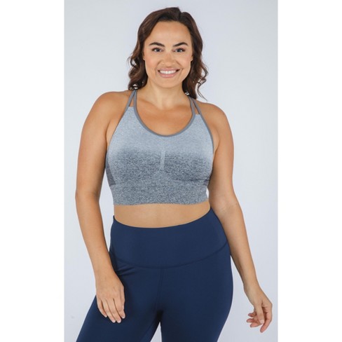 90 DEGREE BY REFLEX high impact sports bra with front zip size