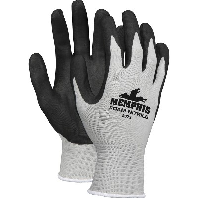 MCR Safety Safety Knit Glove Nitrile Coated X-Large 1 Pair Gray 9673XL