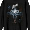Marvel Universe Publishing Art Archive Venom Wall Crawling Graphic Crew Neck Long Sleeve Black Adult Sweatshirt - 2 of 3