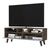 Chic Crate - Hamburg 52" Mid-Century Media Board w/ 3-Tier Shelving & Lift-Up Storage - Engineered Wood TV Stand w/ Tapered Legs for Living Room/Study - 4 of 4