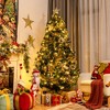 Costway 7.5FT Pre-Lit Artificial Christmas Tree 1100 Tips w/140 Ornaments and 250 Lights - 2 of 4