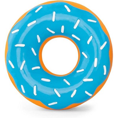 ZippyPaws Latex Donutz, Durable Dog Toy for Interactive Play, No Stuffing - Blueberry