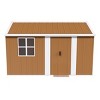 Metal Backyard Storage Shed with Sliding Door and Windows,Heavy Duty Outdoor Garden Storage Shed,Weatherproof Metal Tool Shed-Coolbibila - 2 of 4