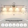 KAISITE 2-Light Farmhouse Glass Vanity Sconce - 3 of 4