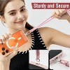 Vena Phone Lanyard Crossbody Phone Strap, Universal Cell Phone Lanyard Strap with Adjustable Lanyard for Phone Neck Holder for iPhone Android, Pink - 4 of 4