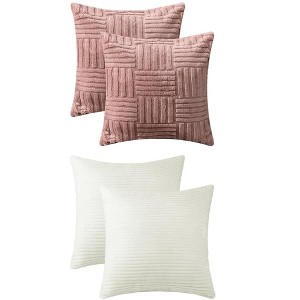 REGALWOVEN 4 Pcs Modern Couch Sofa Home Throw Pillow Covers 18" x 18" - 1 of 4