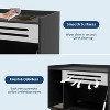 Hidden Cat Litter Box Cabinet with Flip-Down Door –  Litter Box Enclosure Furniture - 4 of 4