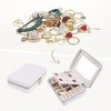 Unique Bargains Girls Travel Portable PU Leather Jewelry Organizer Case with Mirror - 2 of 4