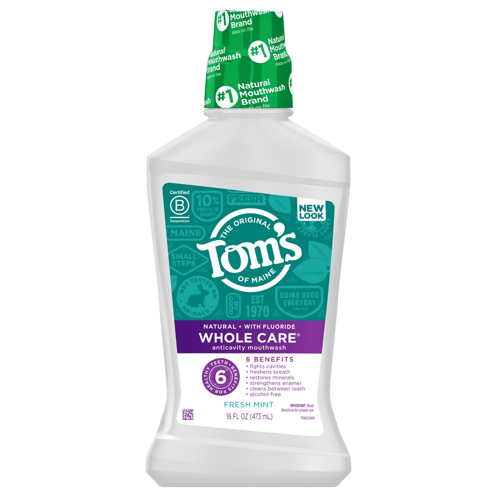 Photos - Toothpaste / Mouthwash Tom's of Maine Whole Care Mouthwash 16oz