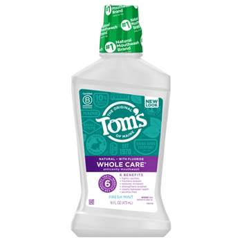 Tom's of Maine Whole Care Mouthwash - Mint - 16 fl oz