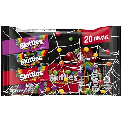 Skittles Mixed Halloween Variety Candy Bag Fun Size - 10.53oz