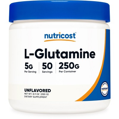 Nutricost L-Glutamine Powder (500 Grams / 100 x 5mg Servings of Unflavored L-Glutamine) | Amino Acid Supplement for Pre-workout and Post-workout