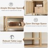 Farmhouse Console Table, Sofa Table with 2-Door Cabinet, Entryway Table with Storage Shelf, Hallway Cabinet Table - 3 of 4
