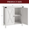 Farmhouse Sideboard Buffet Cabinet, Small Storage Cabinet with 2 Doors and Adjustable Shelves - 3 of 4