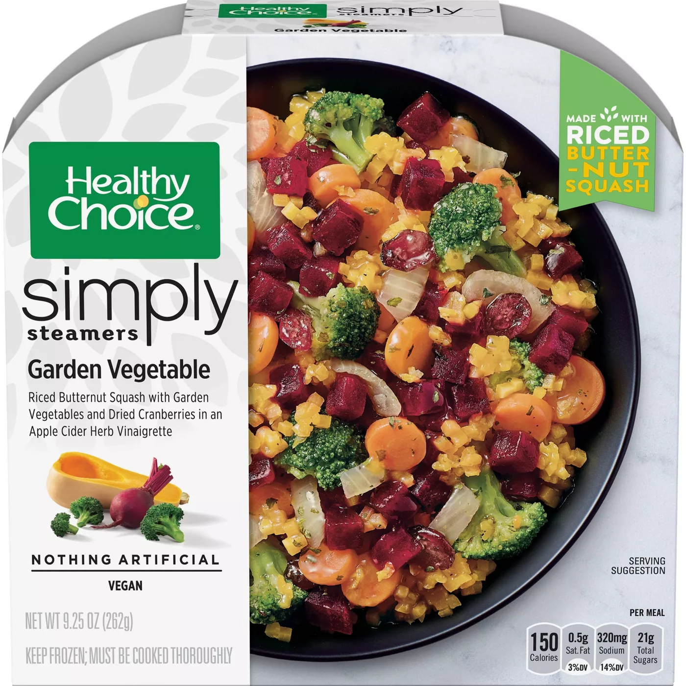 Healthy Choice Simply Steamers Frozen Garden Vegetables Riced Butternut Squash