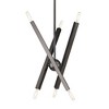 Livex Lighting Monaco 6 - Light Chandelier in  Black Chrome - 3 of 4