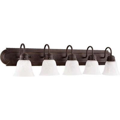 Quorum Lighting 5 - Light Vanity in  Toasted Sienna