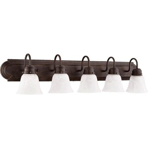 Quorum Lighting 5 - Light Vanity in  Toasted Sienna - 1 of 1