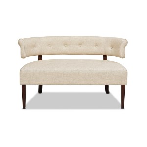 Jennifer Taylor Home Jared Roll Arm Tufted Bench Settee - 1 of 4