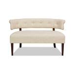 Jennifer Taylor Home Jared Roll Arm Tufted Bench Settee