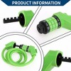 Unique Bargains Extended Bicycle Padlock Cable Lock Resettable 5 Digit Bike Lock Green 51.18" 1 Set - 2 of 4