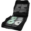 400 Disc Capacity CD DVD Storage Holder, Portable DVD Binder Booklet Carrying Case for Car, Home and Office, Black - image 3 of 4