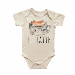 Latte Coffee Newborn Baby Onesie® Bodysuit GS1 - 1 of 4