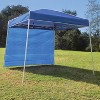 Z-Shade 10' x 10' Instant Canopy Tent Sidewall Accessory Only, Blue (4 Pack) - 4 of 4