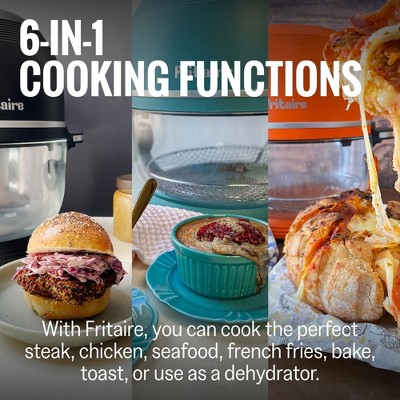 Fritaire 5 Qt Black Electric Glass Bowl Air Fryer
