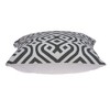 Parkland Collection,Vega Gray And White Throw Pillow - 3 of 4