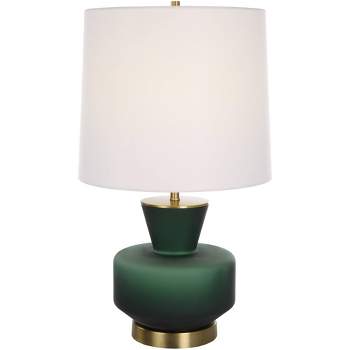 Uttermost Trentino 28" Emerald Green Glass Table Lamp