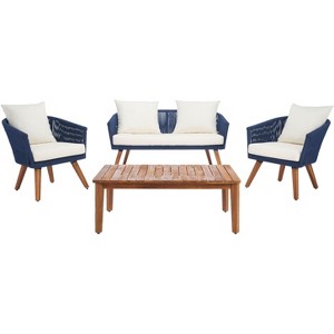 Velso 4 Pc Living Set - Indoor/Outdoor - PAT7072 - Safavieh - 1 of 4