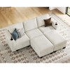 Belffin Compact U-Shaped 5-Seater Sectional - Modular Couch with Storage & Cup Holder - 3 of 4