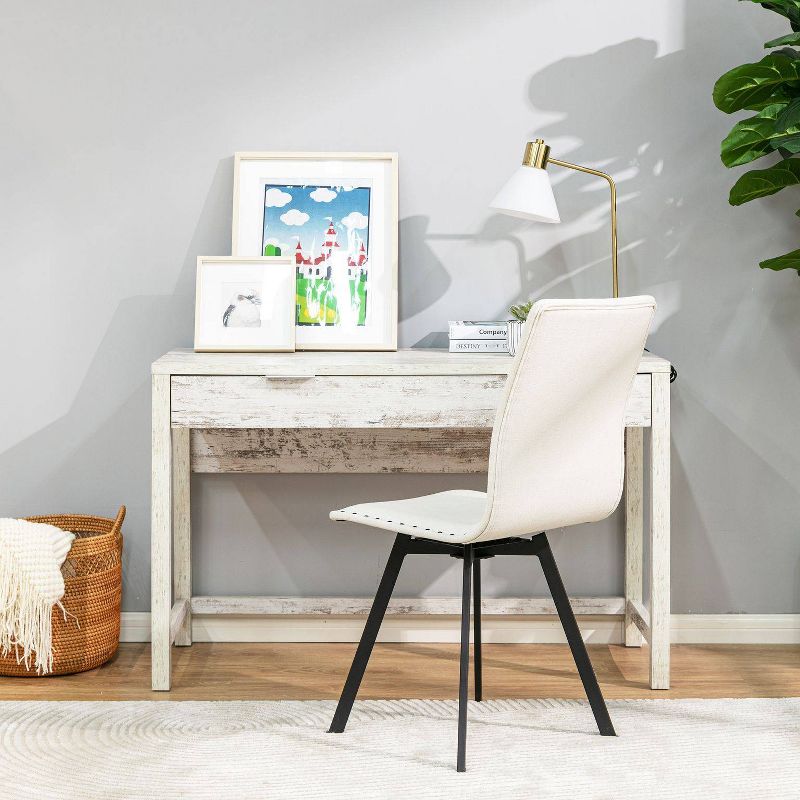 Willow Office Desk White - ACEssentials, 5 of 12