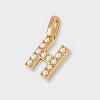 14K Gold Dipped Pearl Letter Charm - A New Day™ Gold - 2 of 2